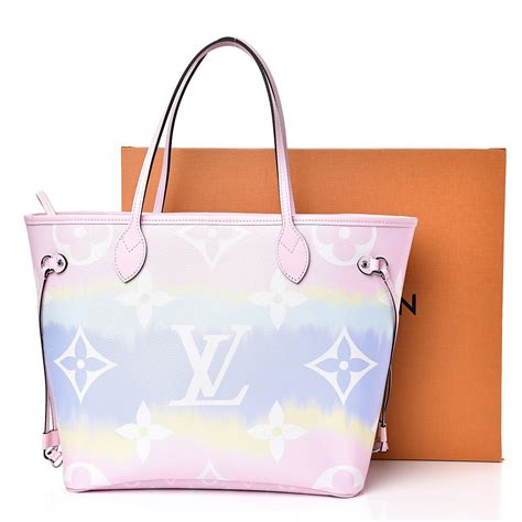 louis vuitton monogram escale neverfull mm pastel|LOUIS VUITTON Monogram Escale Neverfull MM Pastel.